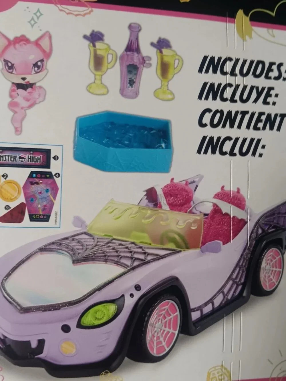 Monster High 2022 Ghoul Mobile Accessories Included - NIB (box has mild wear)